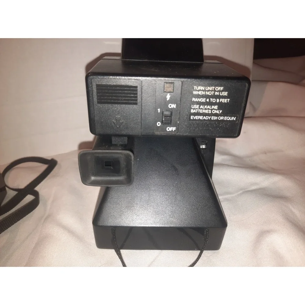 2x Vintage Polaroid OneStep Land Camera & OneStep Plus Rainbow 80's Q-Light